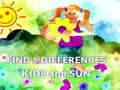 ಗೇಮ್ Find 5 Differences Kids and Sun