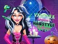 खेल Vampira Spooky Hairstyle Challenge