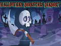 ગેમ Halloween Monsters Memory