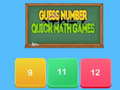 ગેમ Guess number Quick math games
