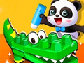 खेल Baby Panda Animal Puzzle