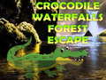 खेल Crocodile Waterfalls Forest Escape