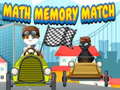 खेल Math Memory Match