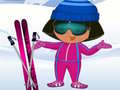 விளையாட்டு Dora Ski Dress up 
