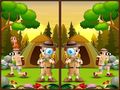 खेल Spot 5 Differences Camping