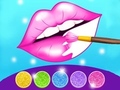 खेल Glitter Lips Coloring Game