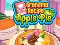 ગેમ Grandma Recipe Apple Pie