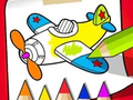 खेल Coloring Book: Cute Plane