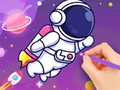 खेल Coloring Book: Astronaut