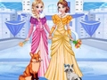 खेल Elsa & Anna's Icy Dress Up