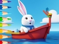 खेल Coloring Book: Sailing Rabbit