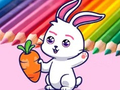 खेल Coloring Book: Rabbit Pull Up Carrot