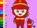 खेल Coloring Book: Fireman