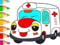 खेल Coloring Book: Ambulance