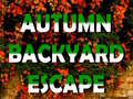 खेल Autumn Backyard Escape 