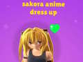 खेल Sakora Anime Dress Up