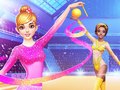 खेल Gymnastics Girls Dress Up Game