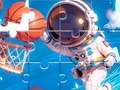 खेल Jigsaw Puzzle: Space Basketball