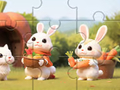 खेल Jigsaw Puzzle: Rabbits With Carrots