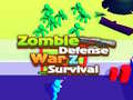 खेल Zombie defense: War Z Survival