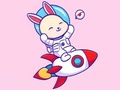 खेल Coloring Book: Rabbit Astronaut