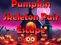 ગેમ Pumpkin Skeleton Pair Escape 