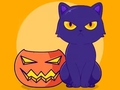 खेल Coloring Book: Halloween Cat