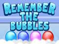 ગેમ Remember the Bubbles
