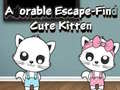 खेल Adorable Escape Find Cute Kitten