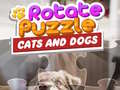 खेल Rotate Puzzle - Cats and Dogs