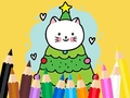 खेल Coloring Book: Cats And Christmas Tree