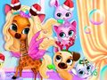 खेल Pets Grooming Bubble Party 