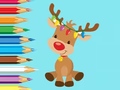 खेल Coloring Book: Cute Christmas Reindee