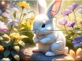 खेल Jigsaw Puzzle: Sunny Forest Rabbit