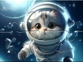 खेल Jigsaw Puzzle: Astronaut-Cat