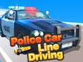 खेल Police Car Line Driving