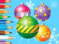 खेल Coloring Book: Christmas Decorate Balls