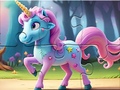 खेल Jigsaw Puzzle: Magic Forest Unicorn