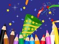खेल Coloring Book: Happy New Year