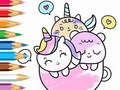 खेल Coloring Book: A Cup Of Unicorn