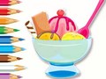 खेल Coloring Book: Ice Cream Sundae