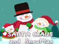 खेल Santa Claus and Snowman Jigsaw