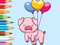 खेल Coloring Book: Balloon Pig