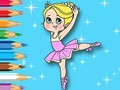 खेल Coloring Book: Ballet Girl
