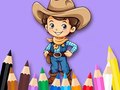 விளையாட்டு Coloring Book: Cowboy