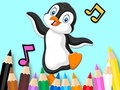 விளையாட்டு Coloring Book: Dancing Penguin