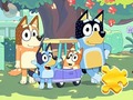 खेल Jigsaw Puzzle: Bluey Family