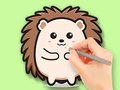 खेल Coloring Book: Cute Hedgehog