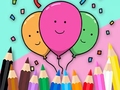 ગેમ Coloring Book: Celebrate-Balloons