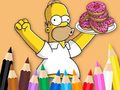 ગેમ Coloring Book: Simpson Doughnut